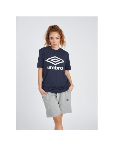 Camiseta Wardrobe Umbro Mujer Large Logo Navy / White