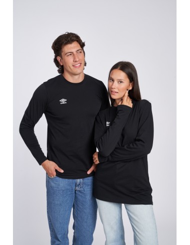 CAMISETA UMBRO FW SMALL LOGO LS TEE BLACK