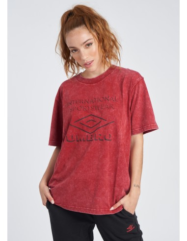 Camiseta Umbro Mujer Large Logo Roja