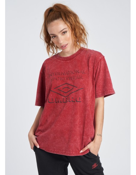 Camiseta Umbro Mujer Large Logo Roja