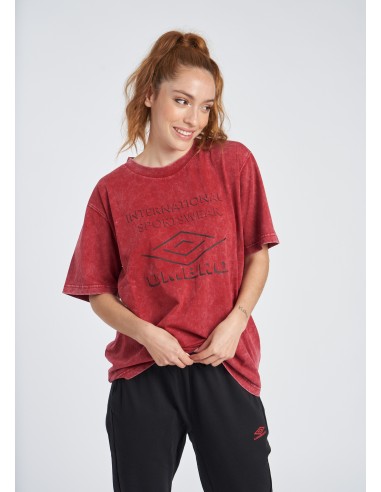 Camiseta Umbro Mujer Large Logo Roja