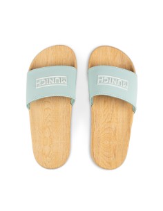 Chancla Munich Flat Slider Turquesa 2