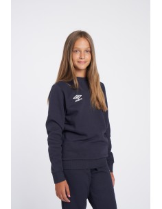 Sudadera Fleece Small Logo Sweat Umbro Junior Dark Navy / White 2