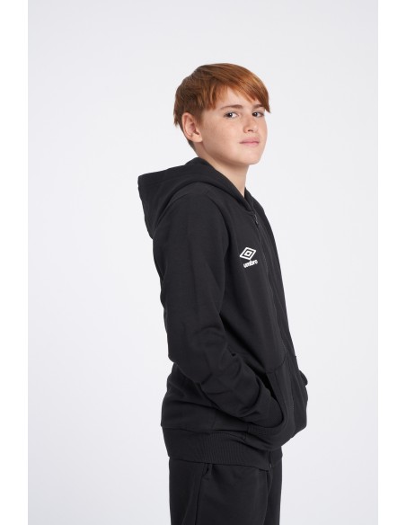 Chaqueta Fleece Zip Through Umbro Junior Black / White
