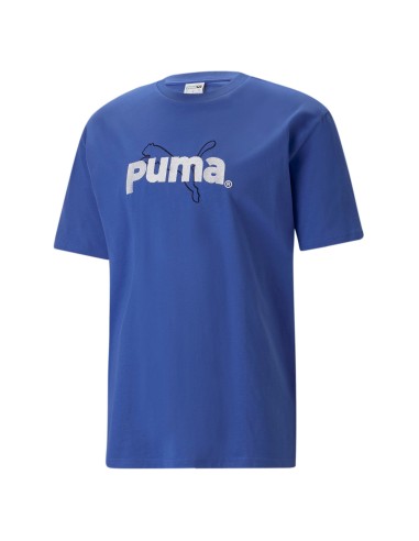 Camiseta Puma Graphic Tee Azul