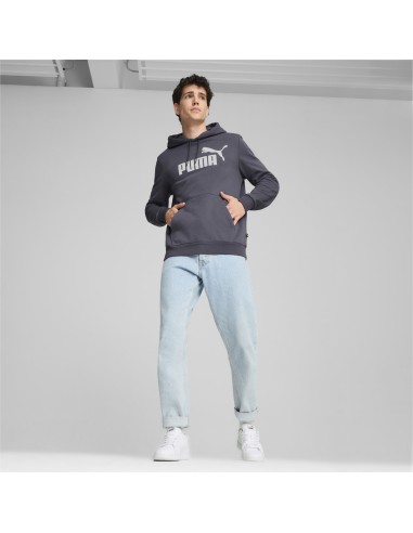 Sudadera Puma Hombre Ess Big Logo Gris