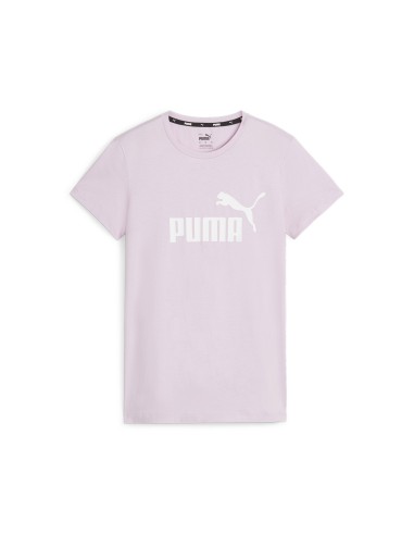 Camiseta Puma Mujer Ess Logo Malva