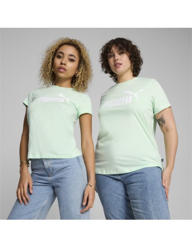 Camiseta Puma Mujer Ess Logo Verde