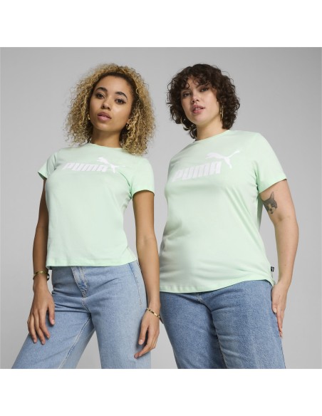 Camiseta Puma Mujer Ess Logo Verde