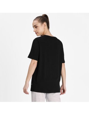 Camiseta Puma Mujer Ess Logo Boyfriend Negra