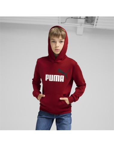 Sudadera Puma Niño ESS+2 Col Big Logo Burdeos