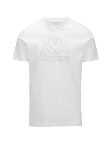 Camiseta Kappa Hombre Cremy Blanca