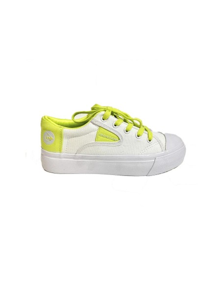 Zapatilla Dunlop Mujer Blanco/limón