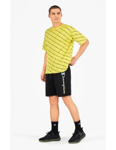 Short Rainbow Script Logo Sweat Negro  2