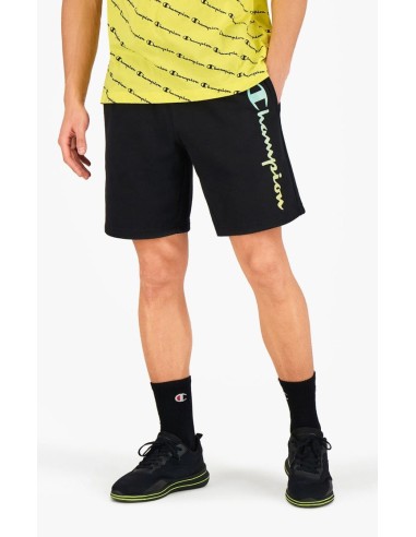 Short Rainbow Script Logo Sweat Negro 