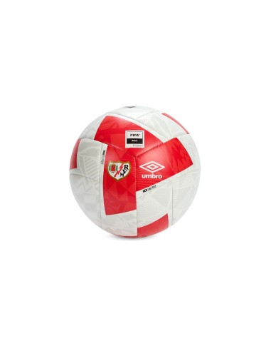 Balón de Fútbol Rayo Vallecano Umbro Blanco y Rojo