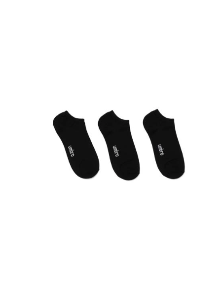 Calcetines Umbro Snicker Mermerized Invisible Negro Pack 3