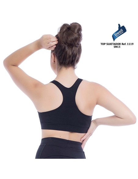 Sujetador Deportivo Happy Dance Negro