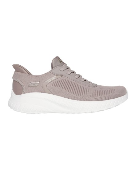 Zapatilla Skechers Mujer Slip-ins: Bobs Sports Squad Chaos Beige