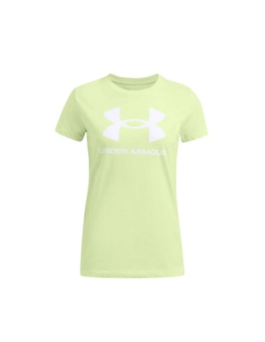 Camiseta Under Armour Mujer Rival Logo Amarilla