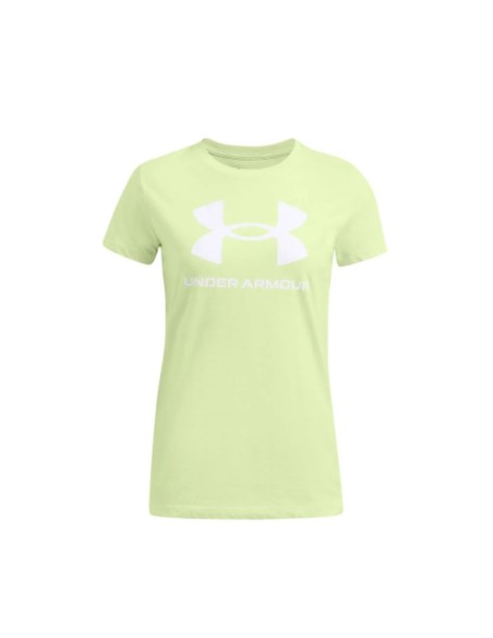 Camiseta Under Armour Mujer Rival Logo Amarilla