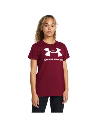 Camiseta Under Armour Mujer Rival Logo Roja