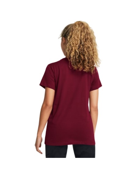 Camiseta Under Armour Mujer Rival Logo Roja