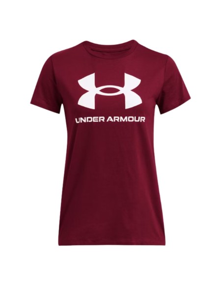 Camiseta Under Armour Mujer Rival Logo Roja