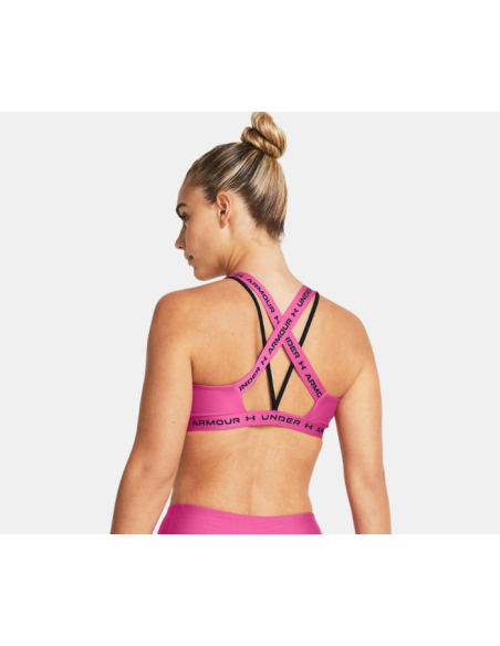 Sujetador Deportivo Mujer Under Armour Crossback Low Rosa