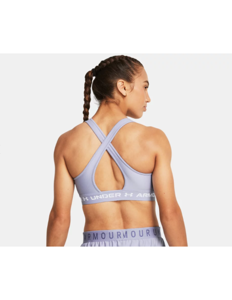 Sujetador Deportivo Under Armour Mujer Crossback Mid Malva