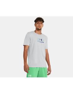 Camiseta Under Armour Hombre Global Lockertag Gris