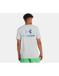 Camiseta Under Armour Hombre Global Lockertag Gris 2