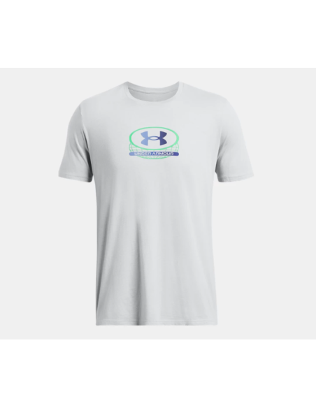 Camiseta Under Armour Hombre Global Lockertag Gris