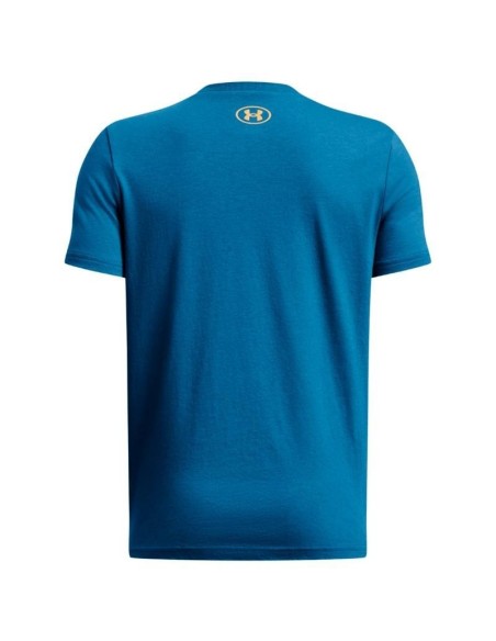 Camiseta Under Armour Niño Box Logo Camo Azul