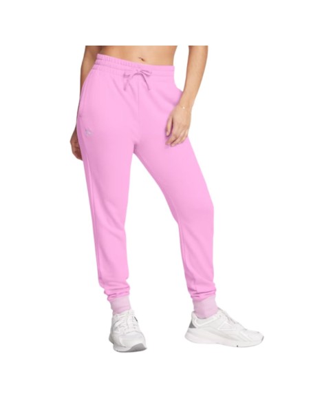 Pantalón Under Armour Mujer Rival Fleece Rosa