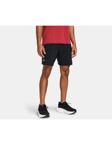 Short Under Armour Hombre Launch 7" Negro