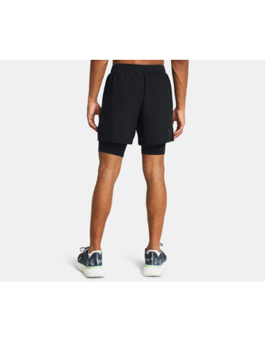 Short Under Armour Hombre Launch 5" 2 In 1 Negro