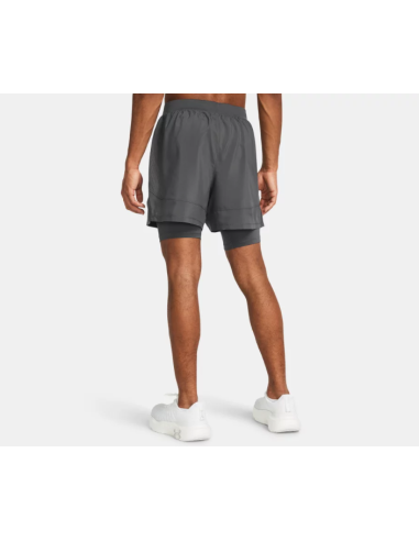Short Under Armour Hombre Launch 2 In 1 5" Gris