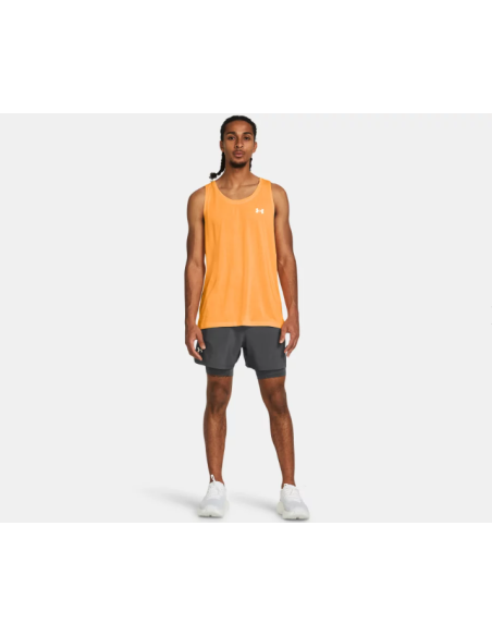 Short Under Armour Hombre Launch 2 In 1 5" Gris