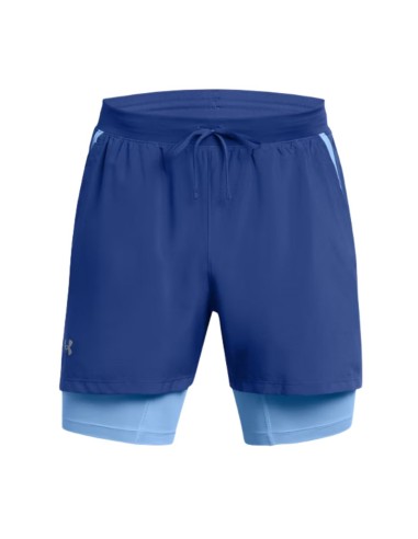 Short Under Armour Hombre Launch 2 In 1 5" Azul