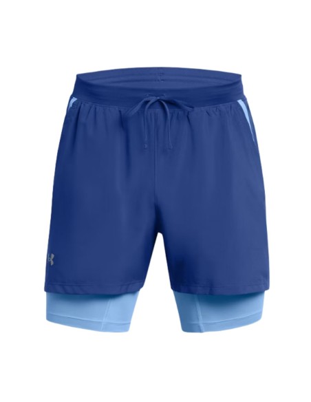 Short Under Armour Hombre Launch 2 In 1 5" Azul