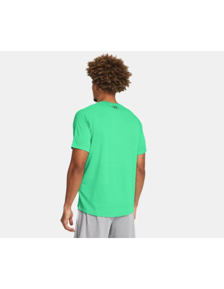 Camiseta Under Armour Hombre Tech Textured Verde