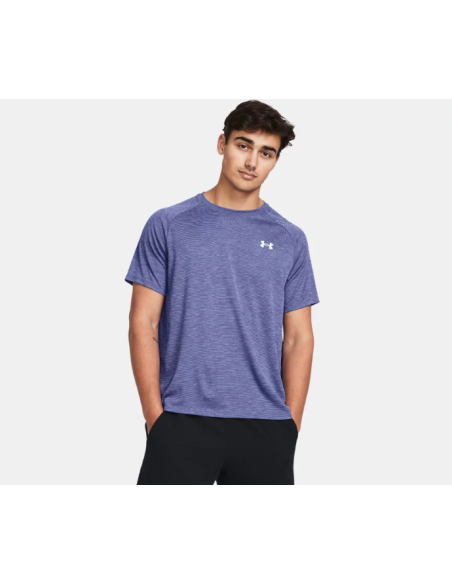 Camiseta Under Armour Hombre Tech Textured Azul