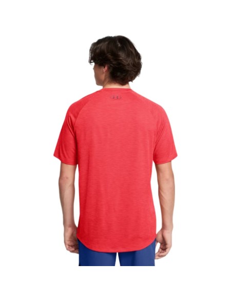 Camiseta Under Armour Hombre Tech Textured Roja