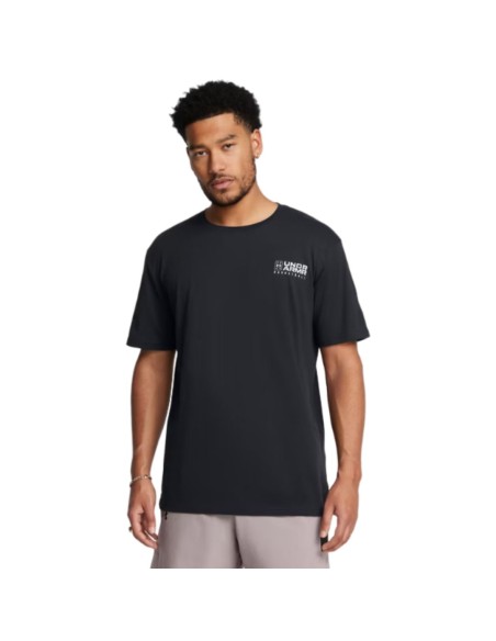 Camiseta Under Armour Hombre Basketball Logo Court Negra