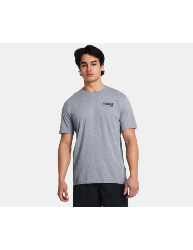 Camiseta Under Armour Hombre Bball Logo Court Gris