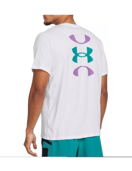 Camiseta Under Armour Hombre Bball Logo Court Blanca