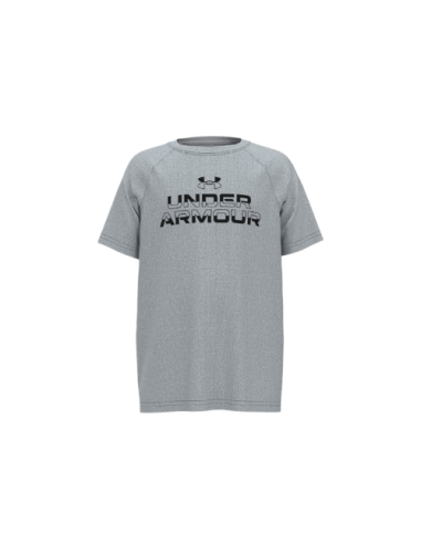 Camiseta Under Armour Hombre Tech Split Wordmark Gris