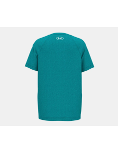 Camiseta Under Armour Hombre Tech Split Wordmark Verde 2