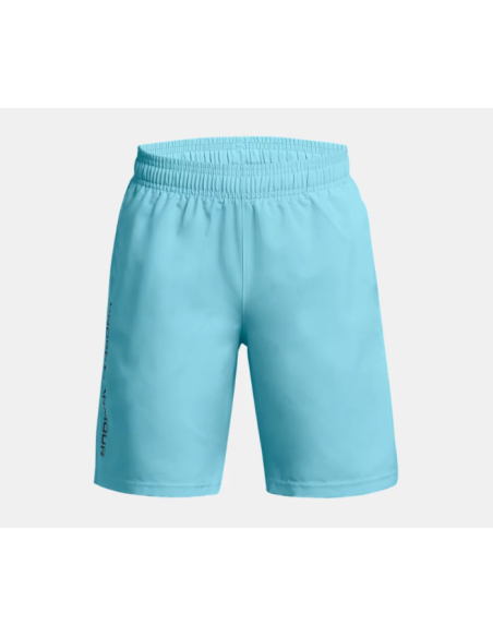 Short Under Armour Niño Woven Wdmk Azul